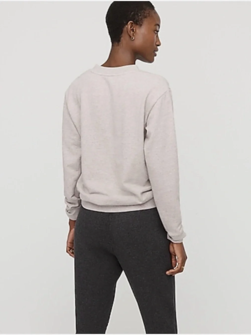 J. Crew Embellished Scoop Neck Sweater